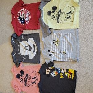 Set of 6 Mickey Mouse t shirts size 4/4T